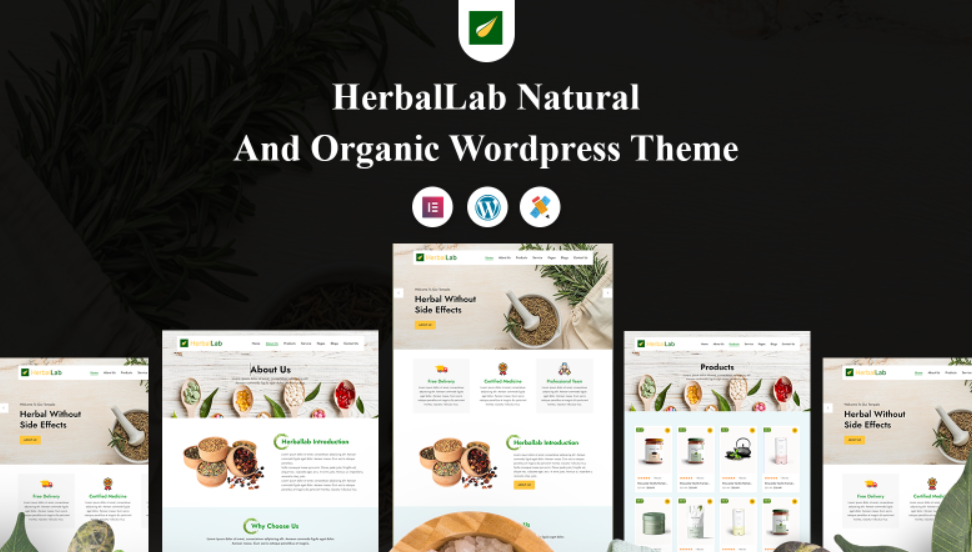 Discover the HerbalLab Natural and Organic WordPress Theme