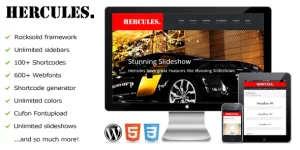 Hercules is a powerful responsive WordPress Theme for any kind of Business. It has a really unique Design and many cool features. You can use this Theme for your Clients because it comes with a White-Label Adminpanel. You can choose from a lot of Slideshows