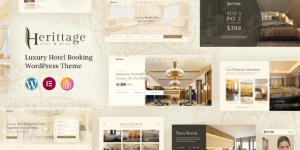 Herittage - Hotel Booking WordPress Theme: The Ultimate Solution for Hospitality Websites Introducing the Herittage - Hotel Booking WordPress Theme