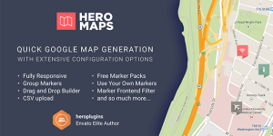 The Hero Maps Premium plugin allows for quick and easy Google Maps addition to your WordPress website. It offers extensive configuration options