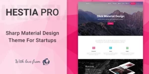 Hestia Pro is a material design-based premium WordPress Theme. It has a beautiful one-page layout with elegant parallax scrolling