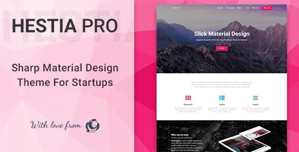 Hestia Pro is a material design-based premium WordPress Theme. It has a beautiful one-page layout with elegant parallax scrolling