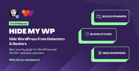 Hide My WP - Amazing Security Plugin for WordPress If you're looking to step up your website security game