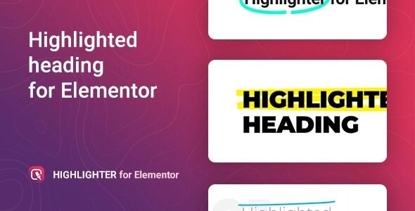 Elevate your website with the Highlighter widget for Elementor! Create eye-catching headings using 20 unique animations