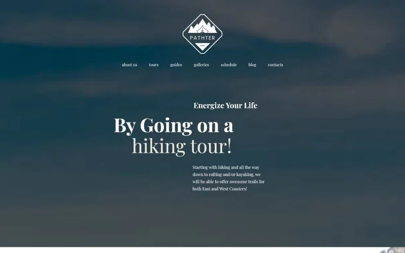 Pathter is a beautiful WordPress theme designed for hiking trips