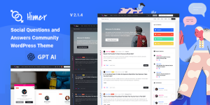 Himer WordPress theme allows you to build a Social/Community site for open discussions and knowledge-sharing between people from different genders/countries/cultures etc. Himer is stunning