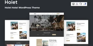 Hoiet is a hotel WordPress theme and is fully responsive andcreated by Website Layout. You can create anything using the website