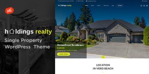 Transform your real estate website with Holdings Realty - Single Property Theme. Join Bevaultx for top WordPress themes and elevate your property listings.