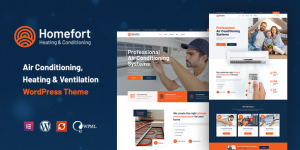 Homefort – Air Conditioning  Heating WordPress Theme created especially for Air Conditioning Company