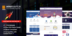 HostRaptor - Hosting Responsive Website Theme: The Ultimate Hosting Solution Hey WordPress fanatics! You are always on the hunt for something that stands out