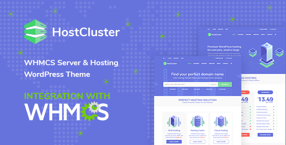 Discover HostCluster WHMCS Server Hosting WordPress Theme—your ultimate hosting solution! Easy setup