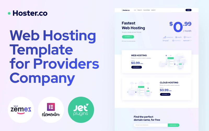 The Hoster.co web hosting template is a neat theme for companies that provide services in the hosting industry. This web hosting template will be a good choice for businesses with a large amount of hosting amenities for CMS systems. With the Hoster.co WordPress theme you can build a classy functional…