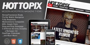 Hot Topix is the complete makeover for your Wordpress magazine site! This ultra-modern