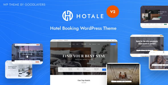 Hotale is one of the most complete systems for hotel booking WordPress themes in the market. Hotale is specially designed for Hotel business