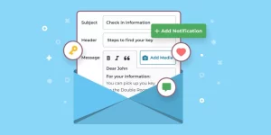 This extension allows you to create common event-driven emails/notifications