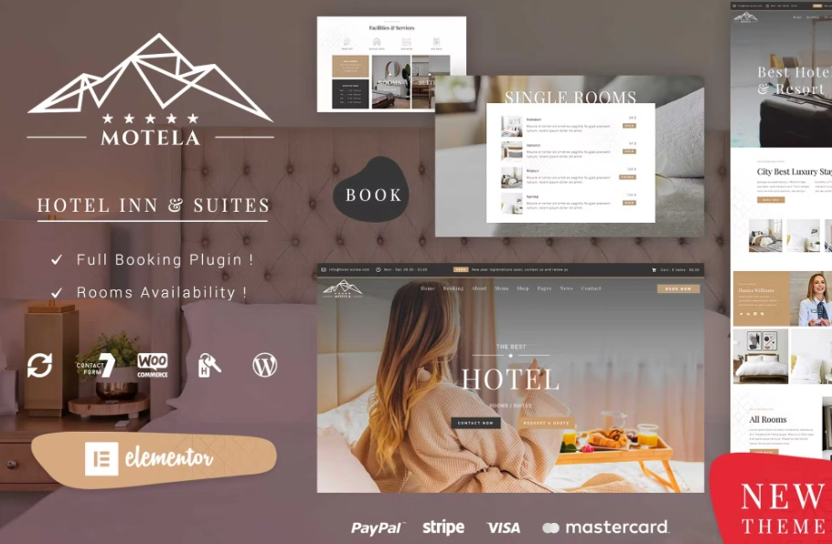 HOTEL WORDPRESS THEME Motela has been designed for all hotel