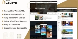 Hotel Lovato WordPress Themes - A clean