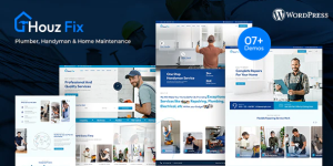 Create an impressive service website with Houzfix - Plumber Handyman Services WordPress Theme. Fast