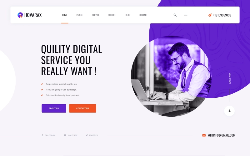 Are you want for digital business theme or website? If yes then Hovarax is the right solution for you. Modern design unique demo page and awesome color combination. If you want this product with agency