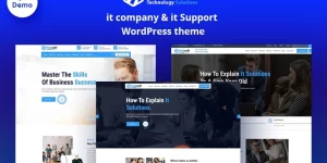 Hubsoft - IT Solutions  IT Support Elementor WordPress Theme