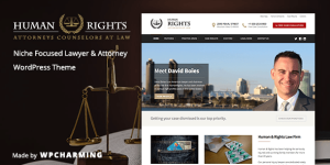 Transform your law firm's online presence with the SEO-optimized HumanRights Lawyer and Attorney WordPress Theme. Access it now on Bevaultx!