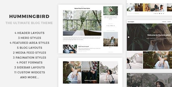 Discover Hummingbird: 5 blog layouts