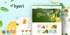 Discover the Hyori Organic Food WooCommerce Theme - a clean