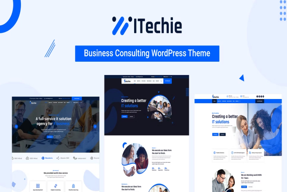 Itechie – Itechie is typically designed for the IT sector and businesses providing IT services. It offers many various possibilities which will help you easily create a beautiful