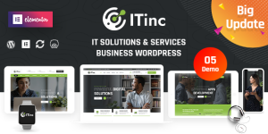 ITInc theme is specially made for IT (Technology) Solutions  Services Businesses. ITInc has beautiful design and bunch of features to make your website stand out of crowd.