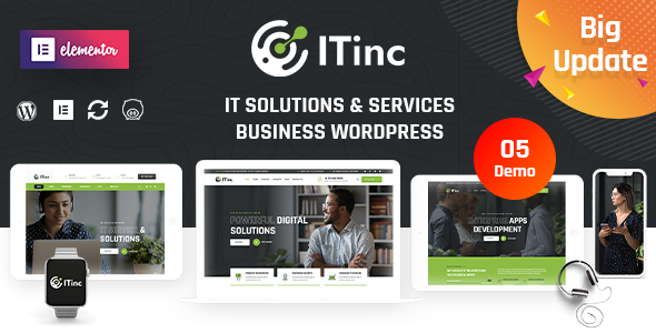 ITInc theme is specially made for IT (Technology) Solutions  Services Businesses. ITInc has beautiful design and bunch of features to make your website stand out of crowd.