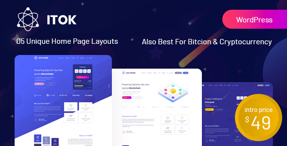 Get the best cryptocurrency WordPress theme—Itok—free on Bevaultx! Boost your ICO site with modern design