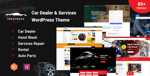 IdealAuto is a premium quality WordPress theme dedicated to cars and vehicles of all kinds. It is a great option for Car Dealer