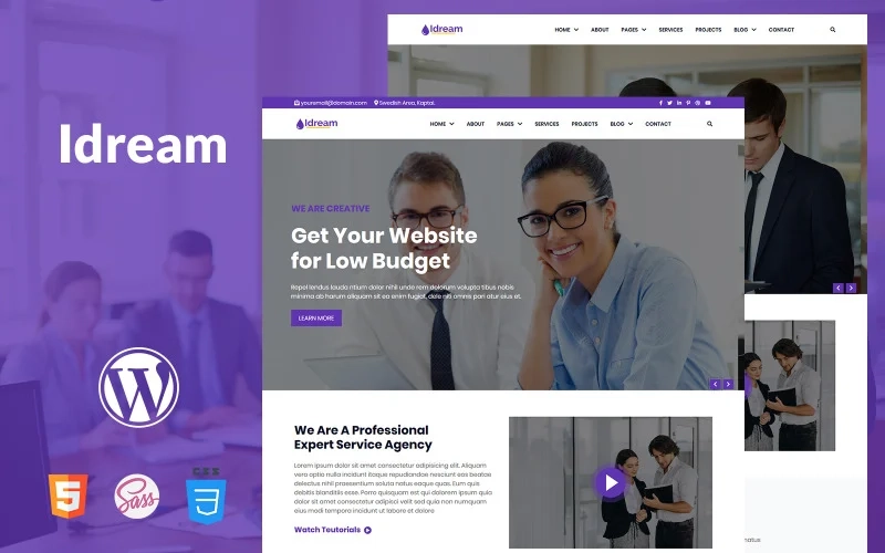 Idream is the beautiful WordPress Theme. If you want to create a beautiful website for your business or any other purpose