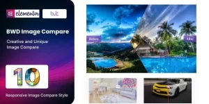 Create stunning before-and-after image comparisons effortlessly on your WordPress site using the Image Compare addon for Elementor. No coding required!