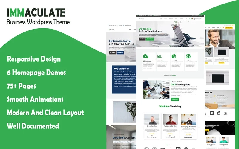 ﻿Immaculate Business is a Corporate WordPress Theme with powerful and Slick Design. It Comes with Elementor page builder so user can build pages easily by simply using the predefined sections. Its Modern design will leverage your site to attract good amount of traffic. It also consists of custom widgets for…