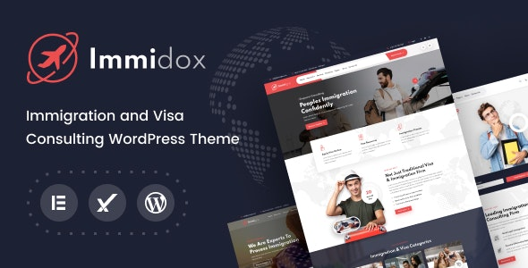 Immidox is a complete clean modern elegant WordPress Immigration Theme that suits all kinds of Visa service company