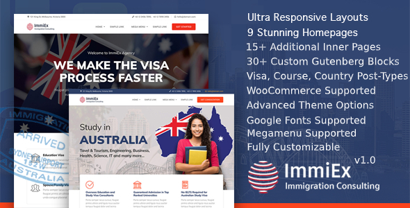 ImmiEx is a specialized design for Visa consulting