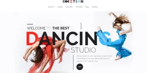 InMotion - Dance School WordPress Theme is a ready-made solution that can get websites representing dance studios live out-of-the-box. A fully responsive layout will display dance classes