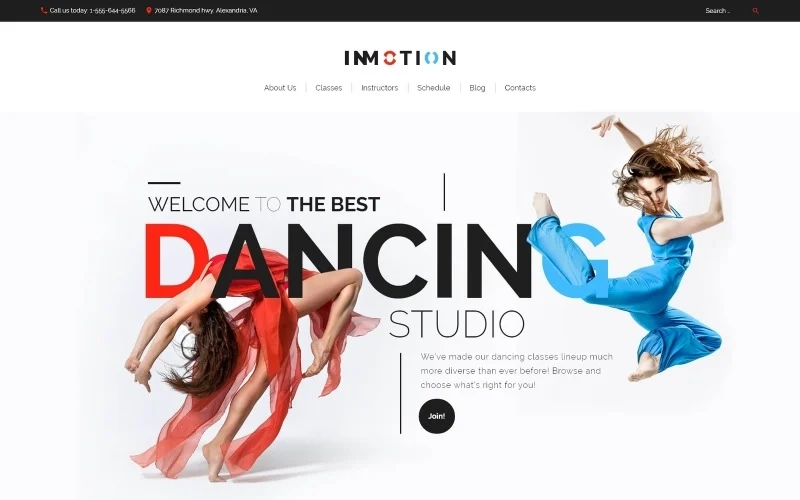 InMotion - Dance School WordPress Theme is a ready-made solution that can get websites representing dance studios live out-of-the-box. A fully responsive layout will display dance classes