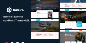 Discover Indext - the ultimate Industrial Business WordPress Theme! With its sleek design