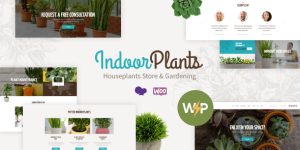 Create a stunning gardening website with Indoor Plants Theme! Perfect for houseplant enthusiasts