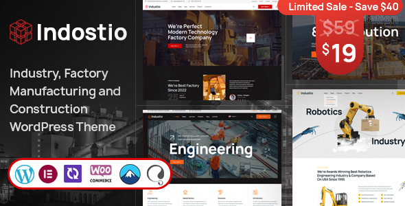 Indostio – Factory and Manufacturing WordPress Theme Welcome to the world of Indostio – Factory and Manufacturing WordPress Theme