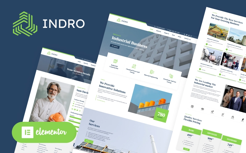 Indro is the one solution for all types of Industry and Factory business. It is a WordPress theme built using Elementor page builder specifically for mechanical