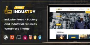 Industry Press – Factory and Industrial Business WordPress Theme The Industry Press – Factory and Industrial Business WordPress Theme is your go-to solution if you're in the manufacturing or industrial sector. Designed specifically for factory and industrial business