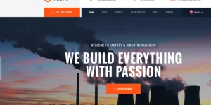 Indutri – Factory  Industrial WordPress Theme developed specifically for all types of industry