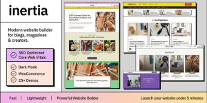 inertia is a multi-use WordPress theme that is clean