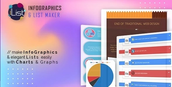 iList is first of its kind WordPress Infographic Creator Plugin to make Infographics and elegant Lists effortlessly to visualize data. This infographics maker is a simple and fast yet powerful content creation and content curation tool