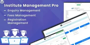 Institute Management Pro is a comprehensive plugin to manage the multiple and single institute related activities such as courses