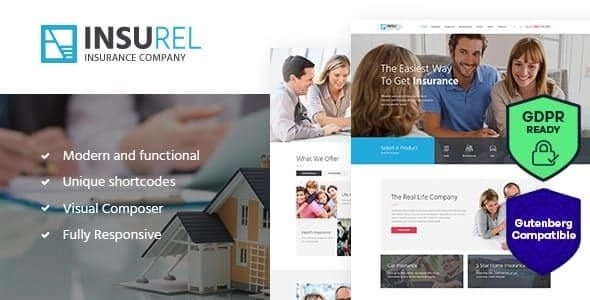 Discover InsuRel - the fresh and modern WordPress theme for insurance