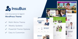 Insubux – Insurance Company WordPress Theme is suitable for insurance companies